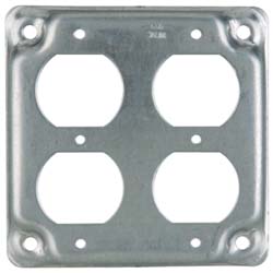 Cooper Crouse-Hinds Square Electrical Box Cover: Steel - TP568