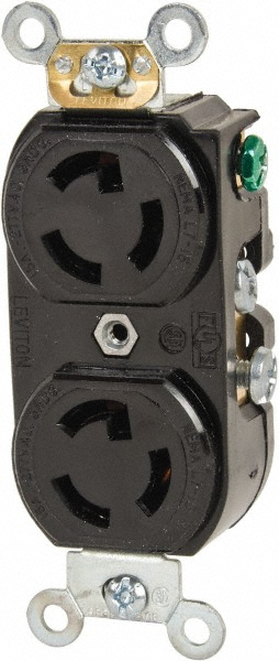 Leviton 277 VAC, 15 Amp, L7-15R NEMA, Self Grounding Receptacle - 4750