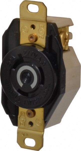 Leviton 277 VAC, 15 Amp, L7-15R NEMA, Self Grounding Receptacle - 4750