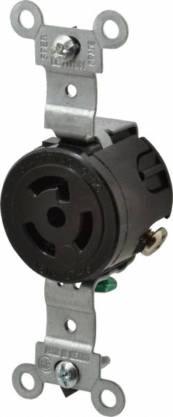 Leviton 277 VAC, 15 Amp, L7-15R NEMA, Self Grounding Receptacle - 4750