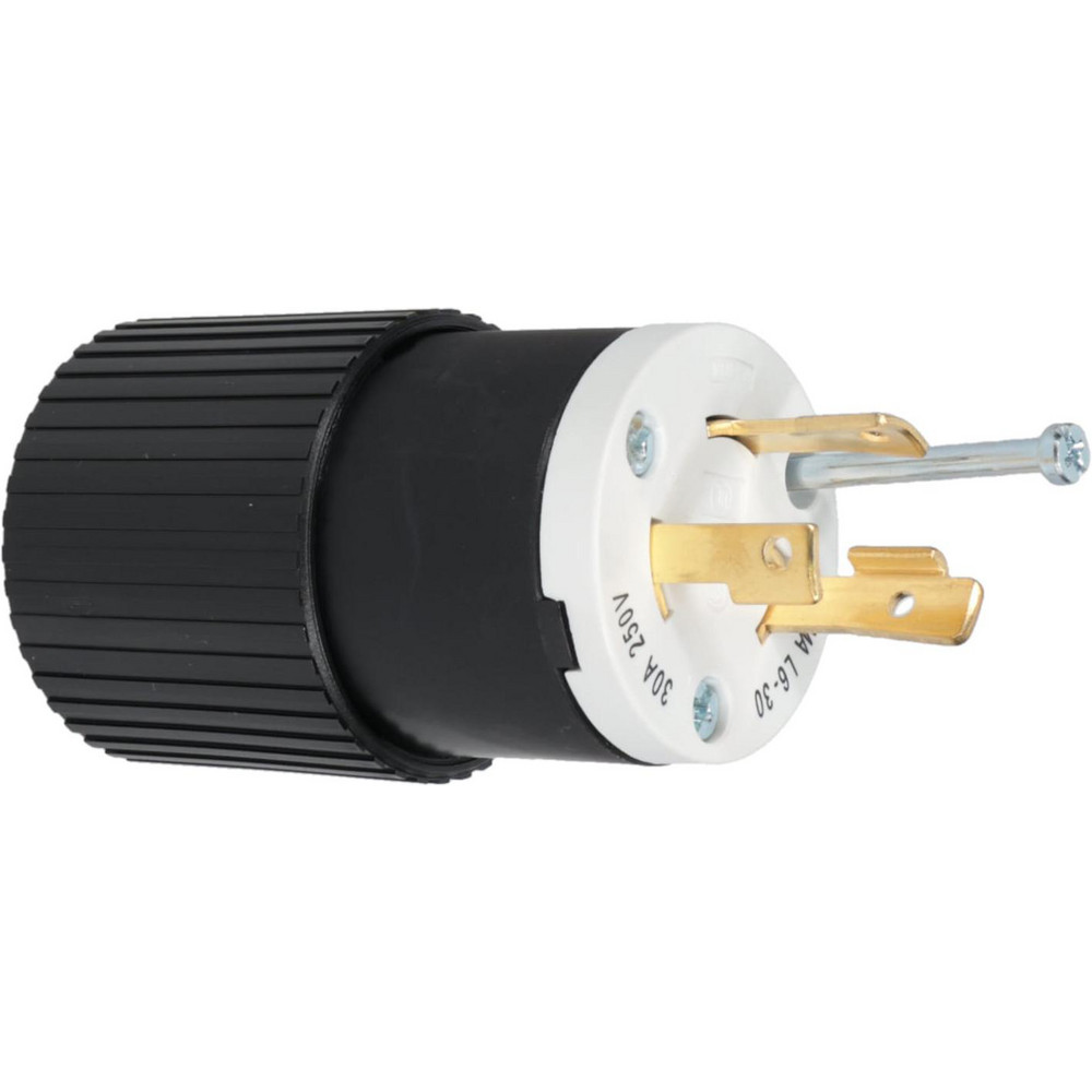 Bryant Electric Locking Inlet: Connector, Industrial, L6-30P, 250V, White & Yellow - 70630NCCR
