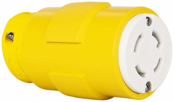 Value Collection Straight Blade Connector: Industrial, L15-30, 250VAC, Yellow - 2975