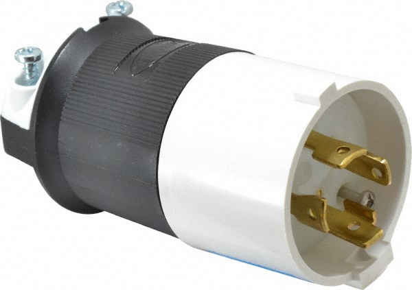 Value Collection Straight Blade Connector: Industrial, L15-30, 250VAC, Yellow - 2975