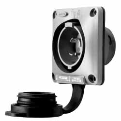 Leviton 125/250 VAC, 15 Amp, ML-3P NEMA, Ungrounded Inlet - ML3-PB