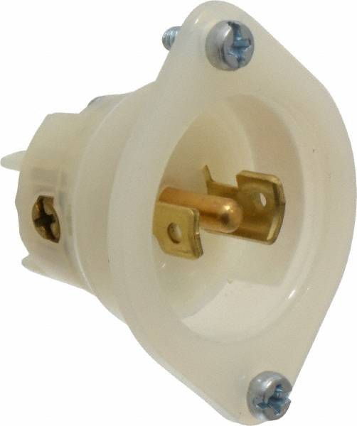Leviton 125/250 VAC, 15 Amp, ML-3P NEMA, Ungrounded Inlet - ML3-PB