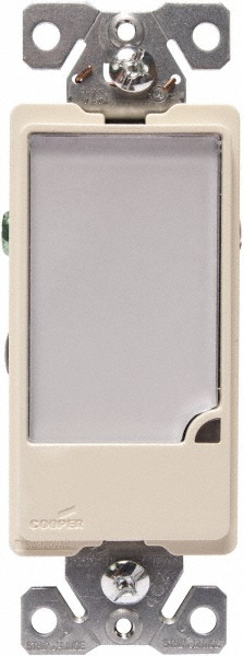 Hubbell Wiring Device-Kellems Combination Wall Switch & Receptacles; Combination Switch/Receptacle Type: Combination Outlet & Switch; Number of Outlets: 1; Number of Switches: 1; Number of Lights: 0; NEMA Configuration: 5-15R; Grounding Style: Self-Grounding; Amperage: 15 A; Voltage: 120 V ac; Grade: Residential - RC108