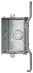 Thomas & Betts Electrical Switch Box: Steel, Rectangle, 3" OAH, 2" OAW, 2-1/2" OAD, 1 Gang - CDOW