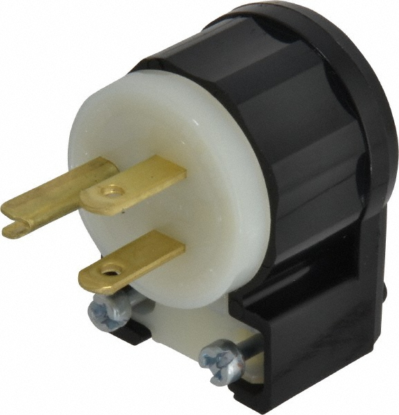 Bryant Electric Straight Blade Flanged Inlet: Industrial, 6-15P, 250VAC, White - 5678