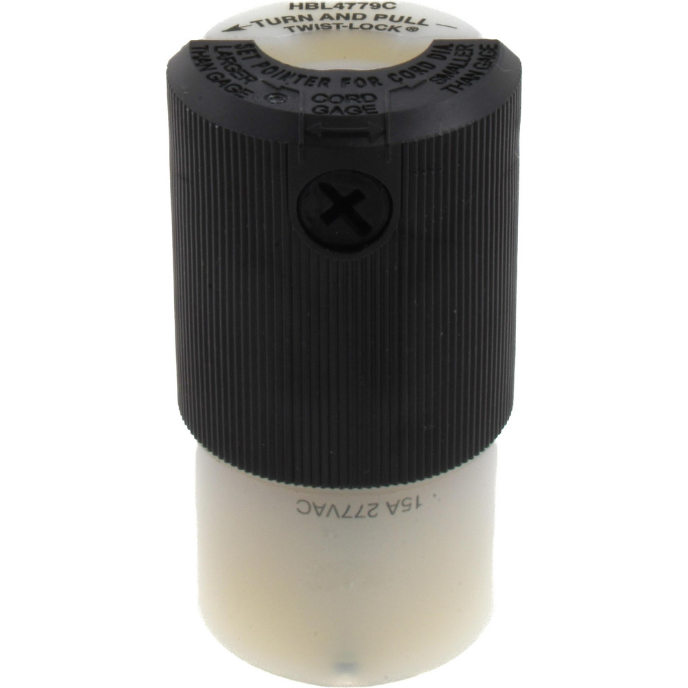 Bryant Electric Locking Inlet: Inlet, Industrial, ML-3P, 125 & 250V, White - 7486MB