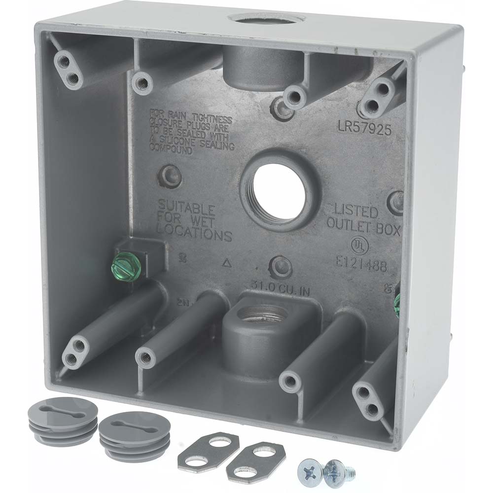 Cooper Crouse-Hinds Weather Proof Electrical Box Cover: Aluminum - TP7296