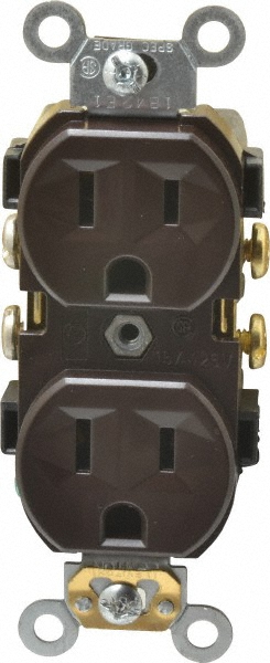 The OUTlet Straight Blade Duplex Receptacle: NEMA 5-15R, 15 Amps, Grounded - OUTUN15T-WH
