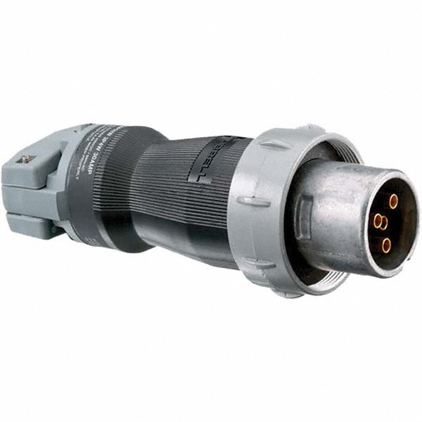 Hubbell Wiring Device-Kellems Pin & Sleeve Plugs & Connectors: Pin Configuration: 4; Number Of Poles: 4; Amperage: 60.0000; Voltage: 480.00 - HBLBA4FN