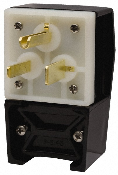 Value Collection Straight Blade Connector: Industrial, L16-20, 480VAC, Yellow - 2776