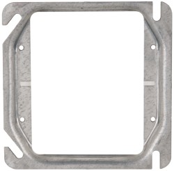 Cooper Crouse-Hinds Electrical Outlet Box: Steel, Square, 4" OAH, 4" OAW, 2-1/8" OAD, 1 Gang - TP451