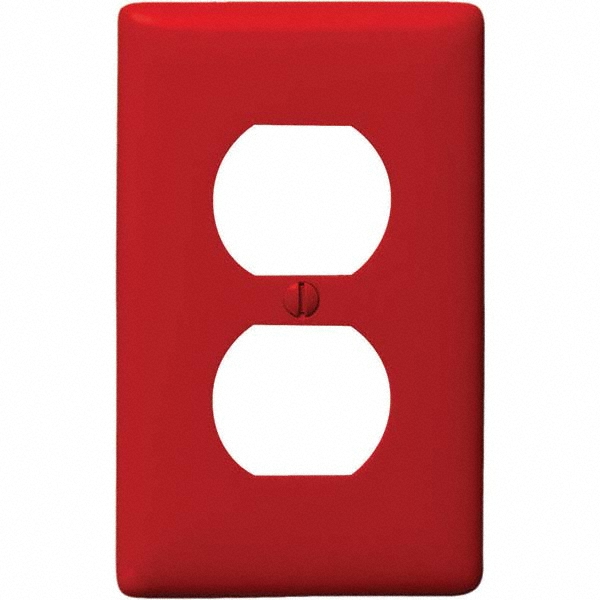 Hubbell Wiring Device-Kellems Wall Plates: Wall Plate Type: Switch Plates; Color: White; Wall Plate Configuration: Toggle Switch; Material: Thermoplastic - P4W