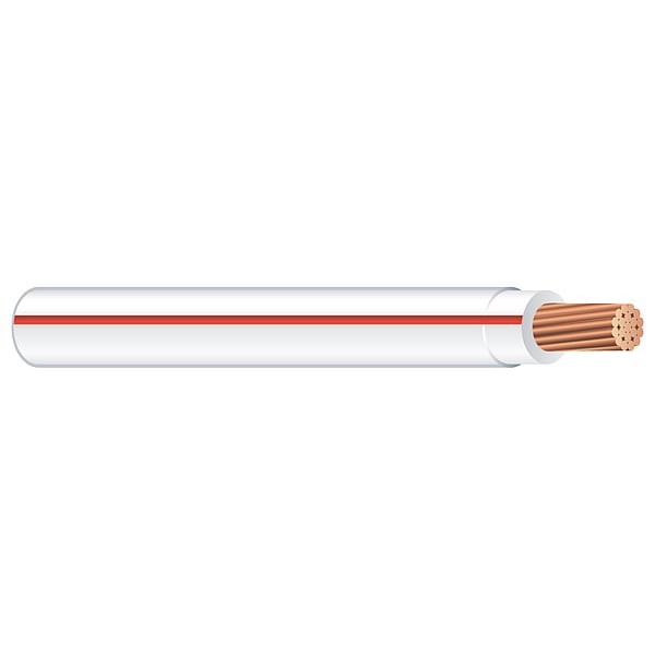 Southwire THHN, Building Wire, Copper, 12 AWG, 1C, Red; White, Stranded, 2000 ft - 58019405