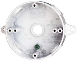 Cooper Crouse-Hinds 3 Outlet, 1/2" Hole Dia, Powder Coat Finish, Rectangle Noncorrosive Weatherproof Box Cover - TP7322
