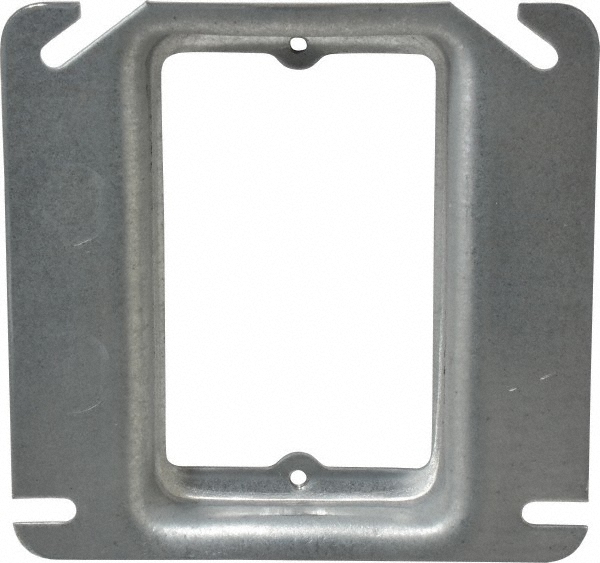 Hubbell-Raco Electrical Device Box: Steel, Rectangle, 4.22" OAH, 2" OAW, 1-1/2" OAD, 1 Gang - 400