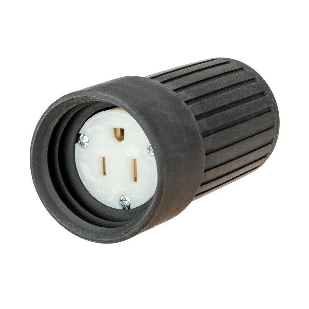 Hubbell Wiring Device-Kellems Twist Lock Receptacles: Receptacle Type: Single; Mount Type: Panel; Gender: Female; Material: Nylon - HBL4713ST