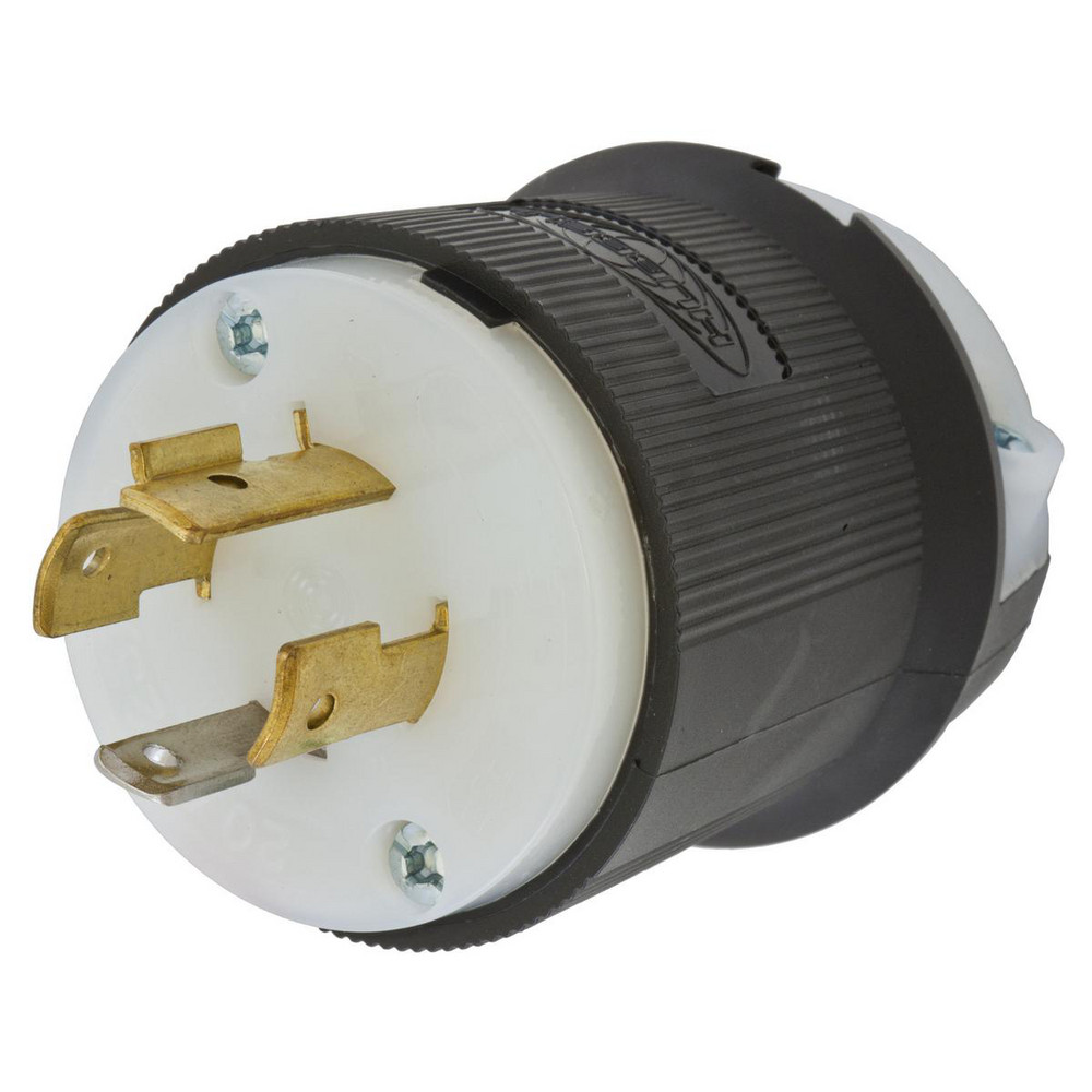 Ericson Mfg Twist Lock Plugs & Connectors: Connector Type: Connector; Grade: Industrial; Material: Nylon, PBT, Brass, Thermoplastic Elastomer; Grounding Style: Grounding - 2428-C