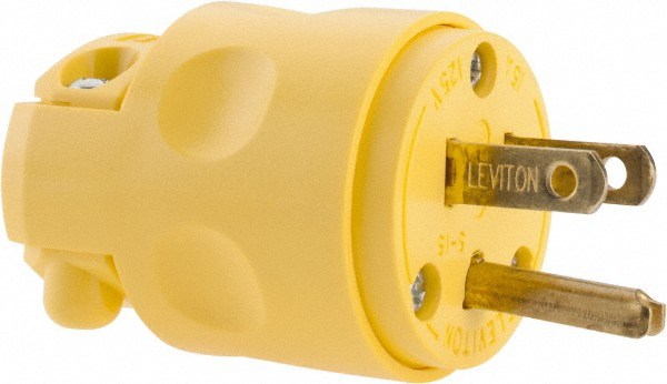 Value Collection Straight Blade Connector: Industrial, 5-20, 125VAC, Yellow - 1533