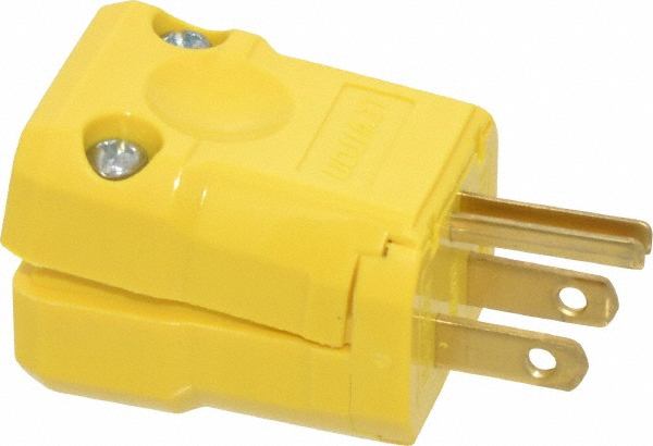 Value Collection Straight Blade Connector: Industrial, 5-20, 125VAC, Yellow - 1533
