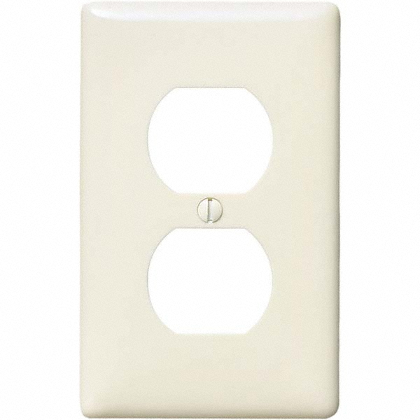 Hubbell Wiring Device-Kellems Wall Plates: Wall Plate Type: Outlet Wall Plates; Color: Gray; Wall Plate Configuration: Duplex Outlet; Material: Thermoplastic - P8GY