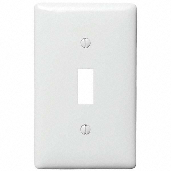 Hubbell Wiring Device-Kellems Wall Plates: Wall Plate Type: Outlet Wall Plates; Color: Gray; Wall Plate Configuration: Duplex Outlet; Material: Thermoplastic - P8GY