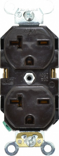 Pass & Seymour Straight Blade Single Receptacle: NEMA 6-50R, 50 Amps, Self-Grounding - 3804
