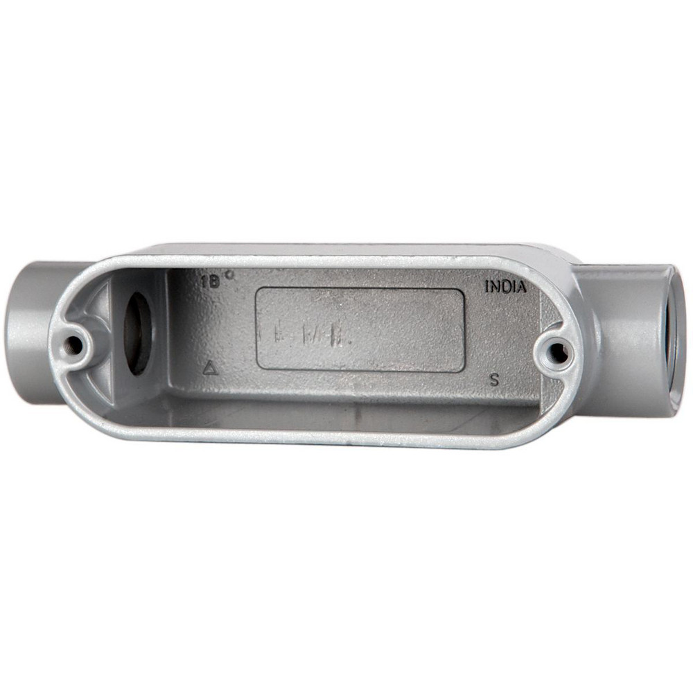 Cooper Crouse-Hinds Electrical Outlet Box: Aluminum, Rectangle, 8.45" OAH, 2.49" OAW, 2.73" OAD, 1 Gang - C45