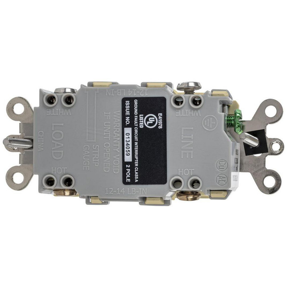 Hubbell Wiring Device-Kellems GFCI Receptacles: Receptacle Type: Duplex; Grade: Industrial, Hospital; NEMA Configuration: 5-20R - GFSG8300I