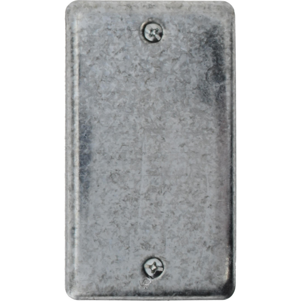 Cooper Crouse-Hinds Electrical Wall Box: Steel, Rectangle, 4" OAH, 2-1/8" OAW, 1-7/8" OAD, 1 Gang - TP598