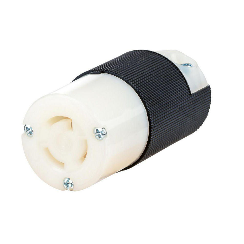 Hubbell Wiring Device-Kellems Twist Lock Receptacles: Receptacle Type: Single; Mount Type: Panel; Gender: Female; Material: Nylon - HBL4563ST