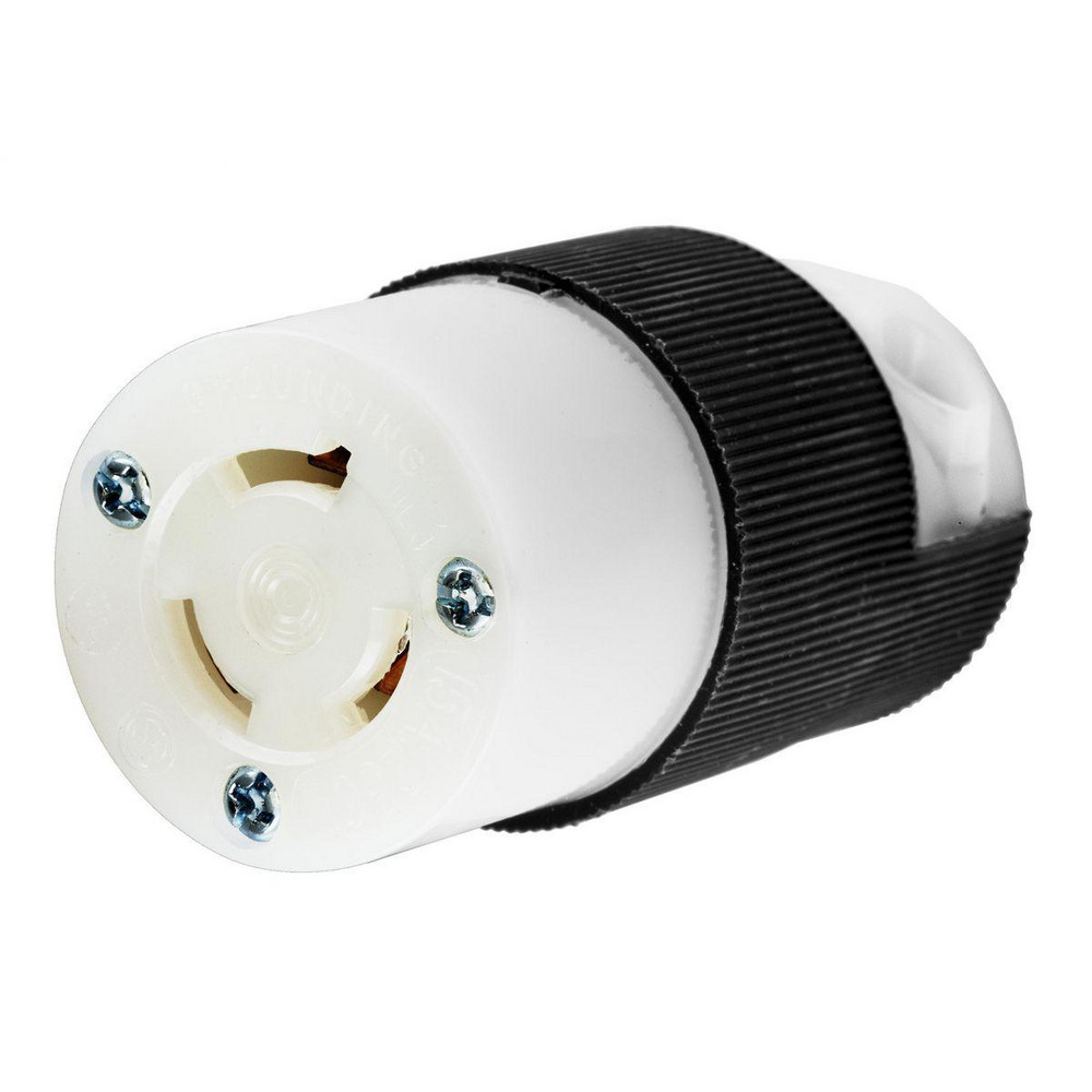 Hubbell Wiring Device-Kellems Twist Lock Receptacles: Receptacle Type: Single; Mount Type: Panel; Gender: Female; Material: Nylon - HBL4563ST
