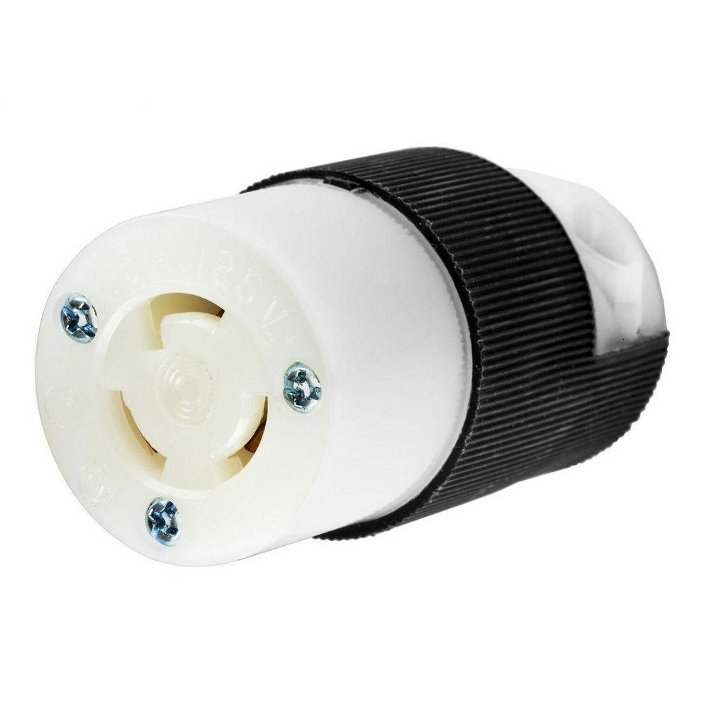 Hubbell Wiring Device-Kellems Twist Lock Receptacles: Receptacle Type: Single; Mount Type: Panel; Gender: Female; Material: Nylon - HBL4563ST
