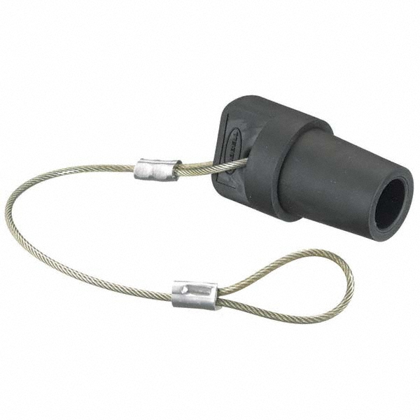 Leviton 3R NEMA Rated, Female, Black Single Pole Protective Cap - 16P22-UE