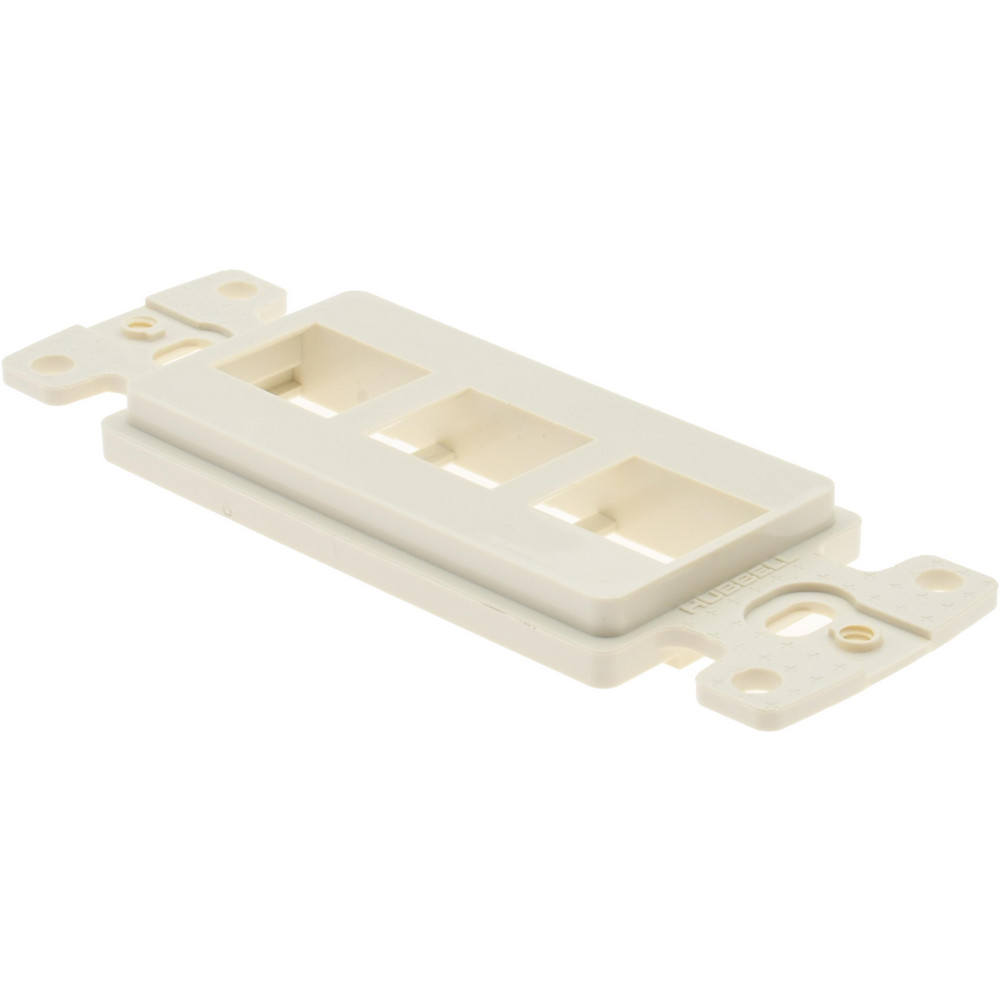 Hubbell Wiring Device-Kellems Wall Plates: Wall Plate Type: Outlet Wall Plates; Color: Gray; Finish: Smooth; Wall Plate Configuration: Port; Material: Thermoplastic - NS613GY