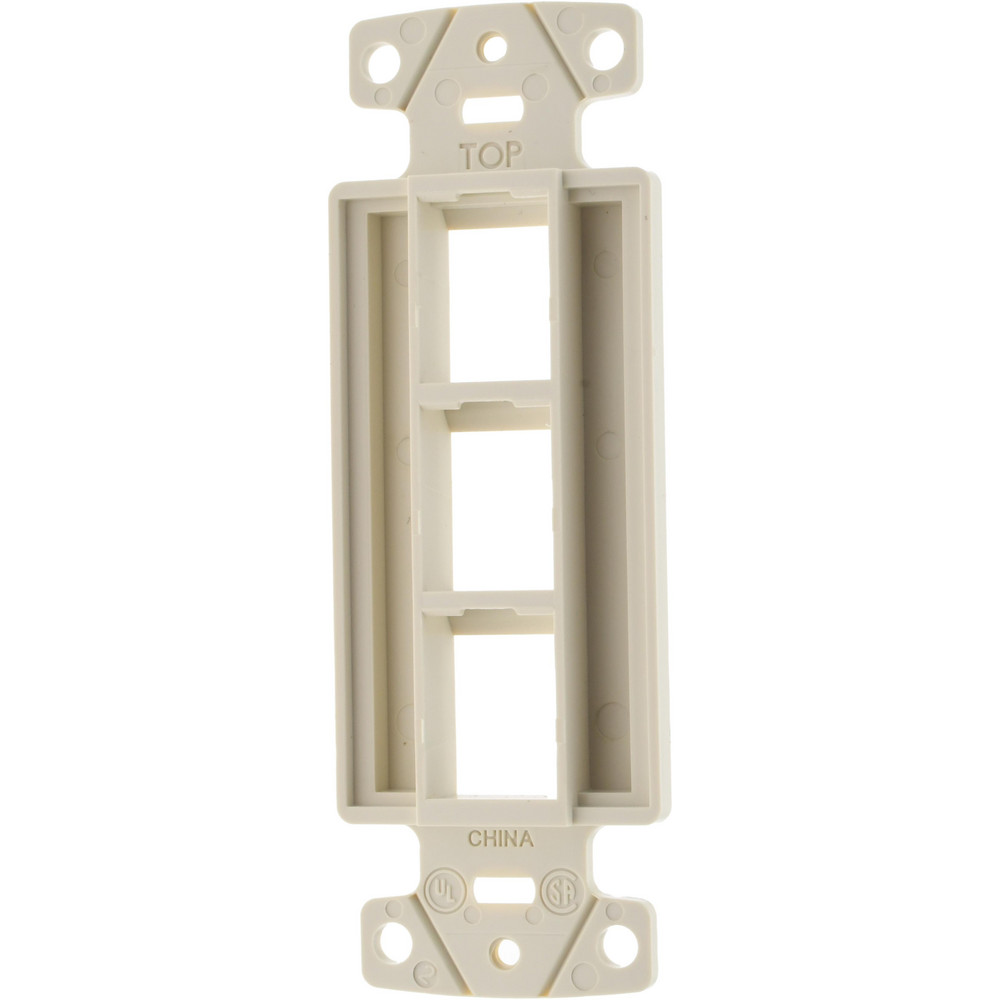 Hubbell Wiring Device-Kellems Wall Plates: Wall Plate Type: Outlet Wall Plates; Color: Gray; Finish: Smooth; Wall Plate Configuration: Port; Material: Thermoplastic - NS613GY