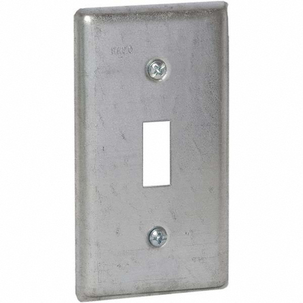 Hubbell-Raco Electrical Box Cover: Steel - 865