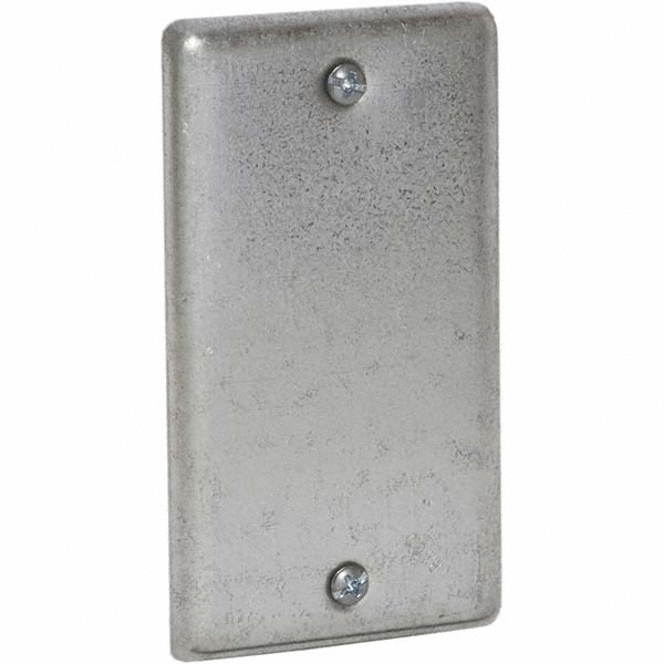 Hubbell-Raco Electrical Box Cover: Steel - 865