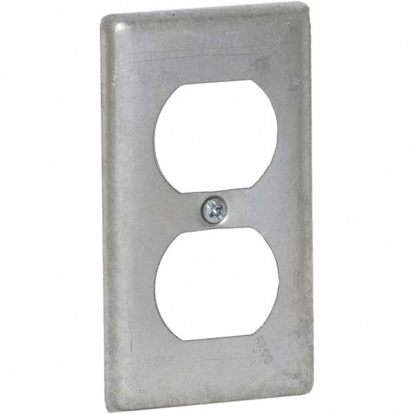 Hubbell-Raco Electrical Box Cover: Steel - 865