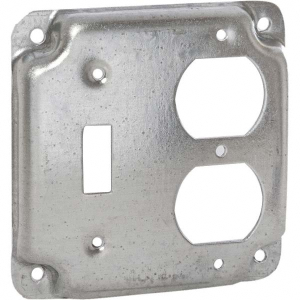 Hubbell-Raco Electrical Box Cover: Steel - 865