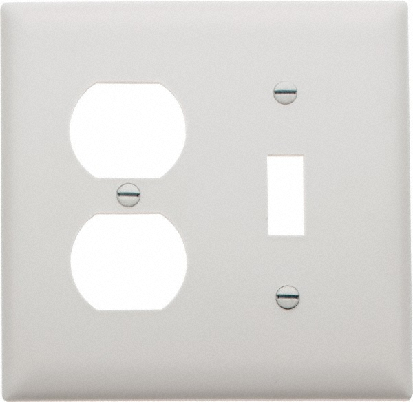Pass & Seymour 2 Gang, 4-1/2 Inch Long x 4-3/4 Inch Wide, Standard Combination Wall Plate - TP126I