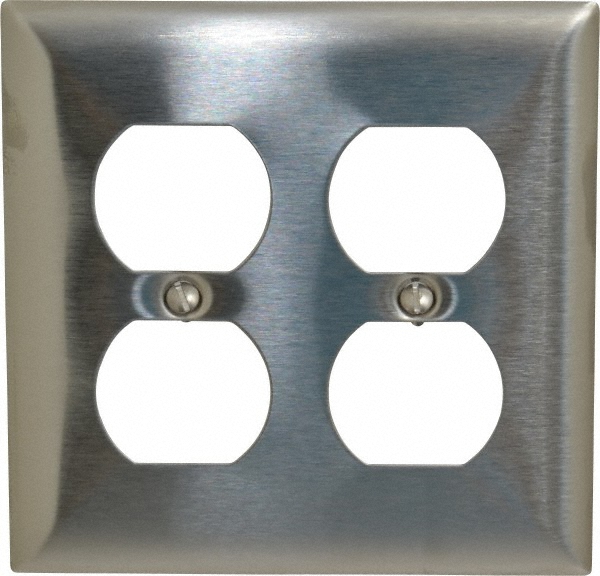 Pass & Seymour 2 Gang, 4-1/2 Inch Long x 4-3/4 Inch Wide, Standard Combination Wall Plate - TP126I