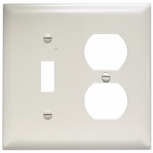 Pass & Seymour 2 Gang, 4-1/2 Inch Long x 4-3/4 Inch Wide, Standard Combination Wall Plate - TP126I