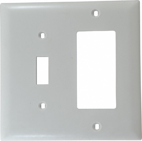 Pass & Seymour 2 Gang, 4-1/2 Inch Long x 4-3/4 Inch Wide, Standard Combination Wall Plate - TP126I