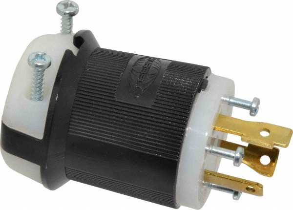 Hubbell Wiring Device-Kellems Twist Lock Plugs & Connectors: Connector Type: Plug; Grade: Commercial; Material: Nylon; Grounding Style: Grounding - L720P