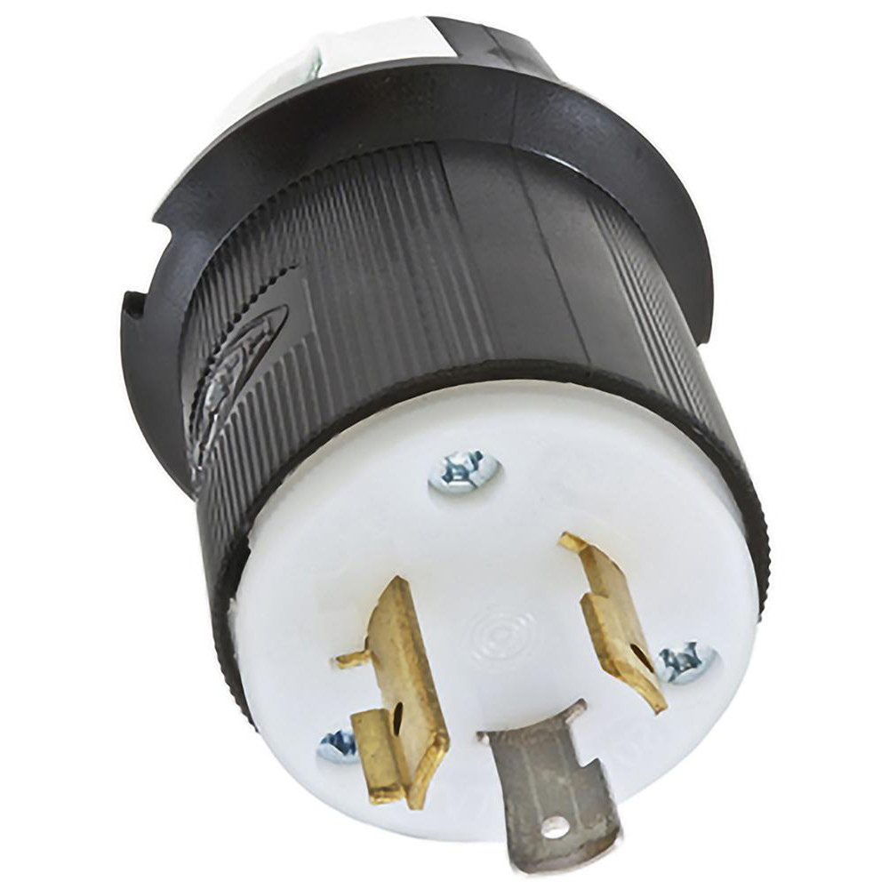 Hubbell Wiring Device-Kellems Twist Lock Plugs & Connectors: Connector Type: Plug; Grade: Commercial; Material: Nylon; Grounding Style: Grounding - L720P