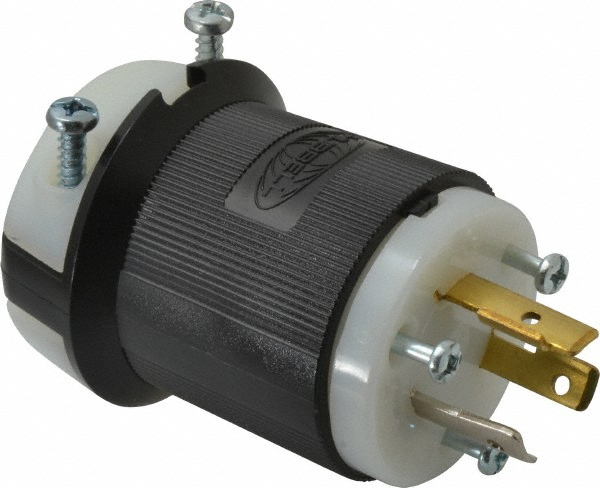Hubbell Wiring Device-Kellems Twist Lock Plugs & Connectors: Connector Type: Plug; Grade: Commercial; Material: Nylon; Grounding Style: Grounding - L720P