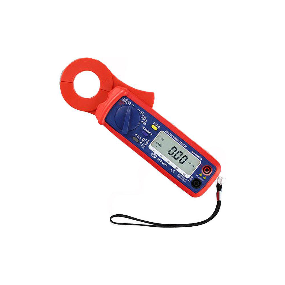 PCE Instruments Compact Manual Ranging & Voltage Clamp Meter: CAT I CAT II & CAT III, 0.7" Jaw, C-Clamp & Curved Jaw - PCE-LCT 1